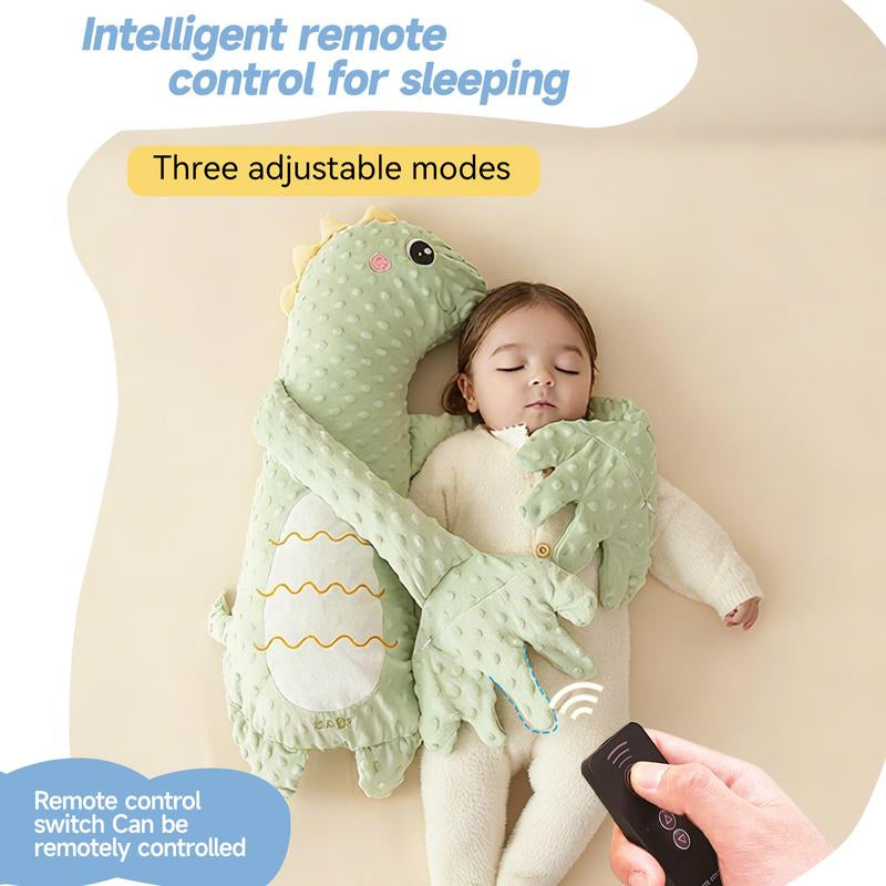 Big White Goose Baby Soothing Pillow Soft Cotton Hugging Sleep Aid Cushion for Newborns with Remote Control Three Adjustable Modes