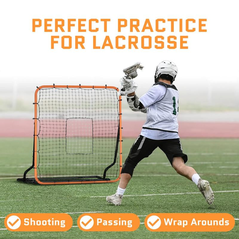 Versatile Rebounder Net for Volleyball, Soccer, Lacrosse, and Baseball | Enhance Pitching, Fielding, Spiking, Passing, and Shooting Skills (4 x 4.5 Feet)