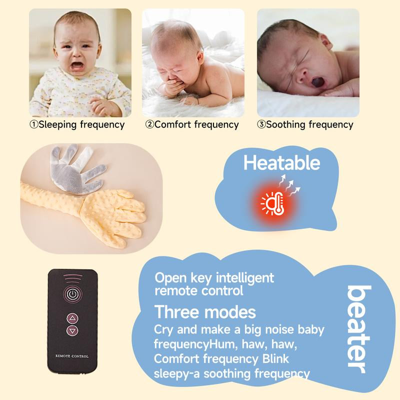 Big White Goose Baby Soothing Pillow Soft Cotton Hugging Sleep Aid Cushion for Newborns with Remote Control Three Adjustable Modes