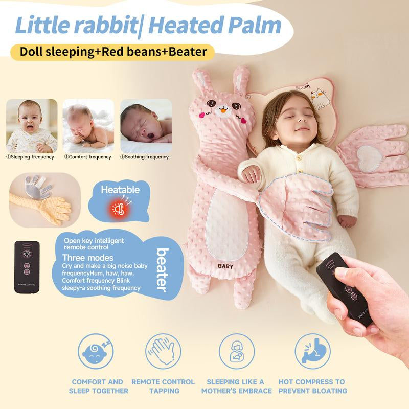 Big White Goose Baby Soothing Pillow Soft Cotton Hugging Sleep Aid Cushion for Newborns with Remote Control Three Adjustable Modes