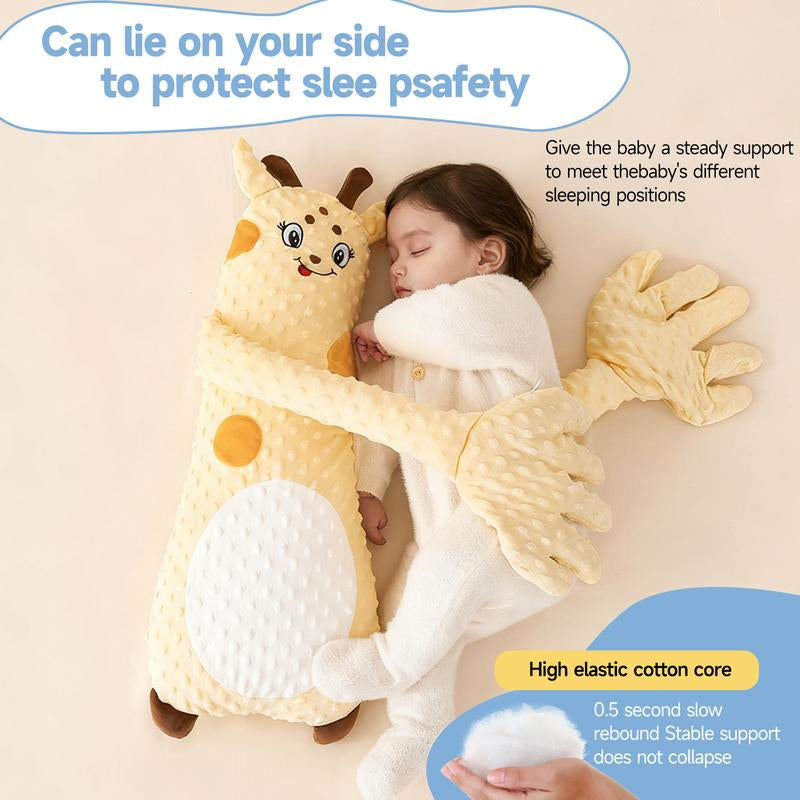 Big White Goose Baby Soothing Pillow Soft Cotton Hugging Sleep Aid Cushion for Newborns with Remote Control Three Adjustable Modes