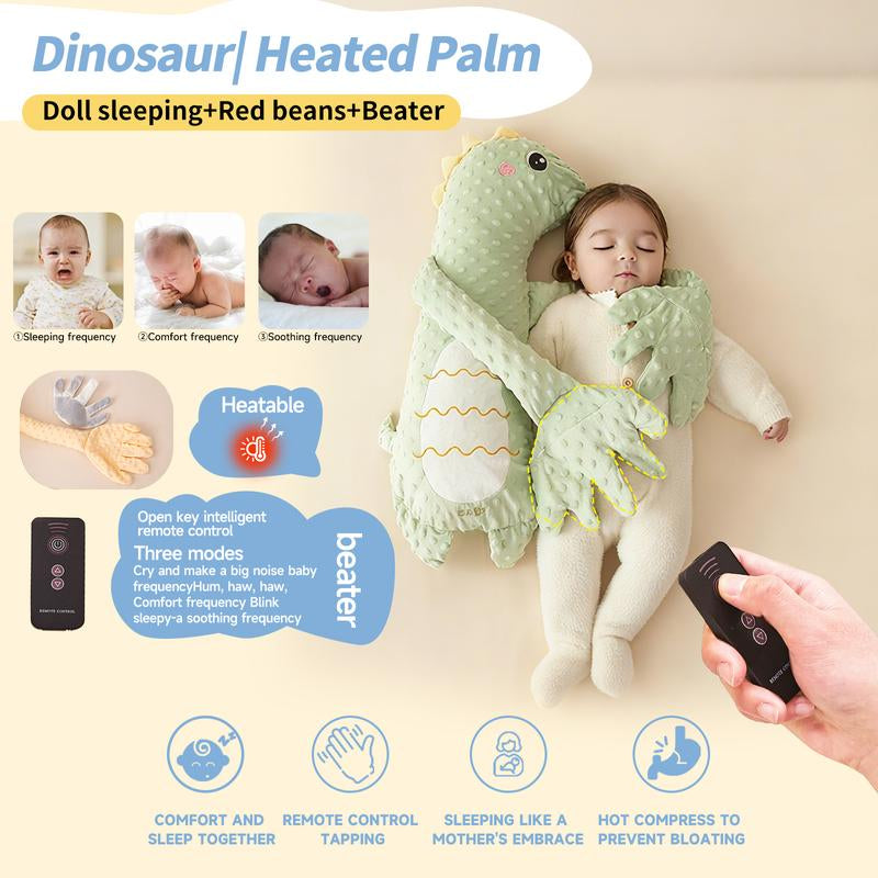 Big White Goose Baby Soothing Pillow Soft Cotton Hugging Sleep Aid Cushion for Newborns with Remote Control Three Adjustable Modes