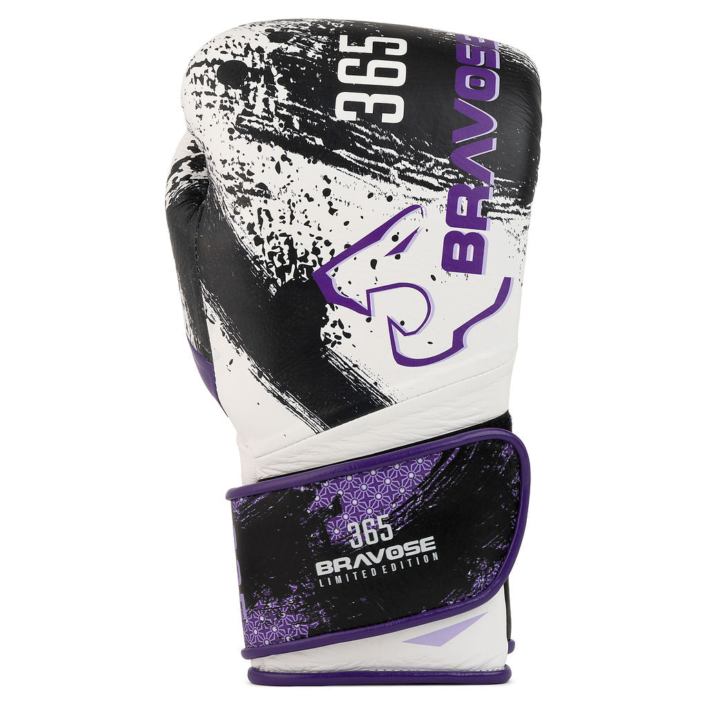 Bravose Limited Edition 16oz Velcro Boxing Gloves – Monochrome Splash Edition
